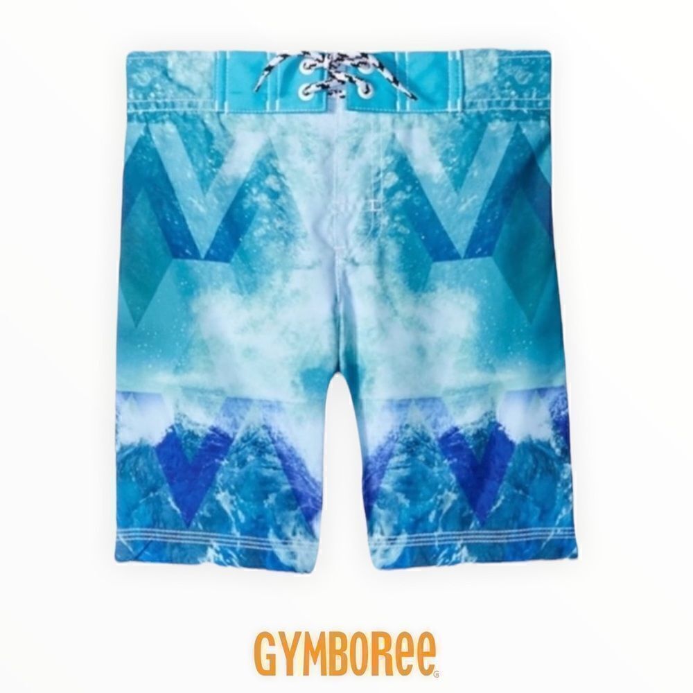 GYMBOREE | Blue | Waves Printed Swimtrunk